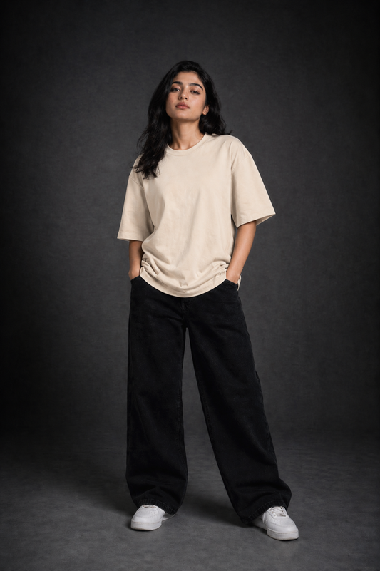 Plain Unisex Oversized Tee | The Fifth Thread