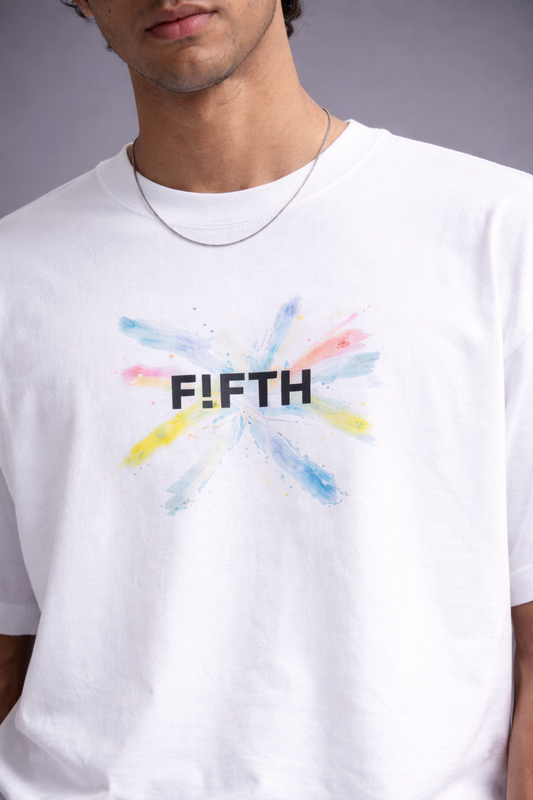 Chromatic Burst Unisex Oversized Tee