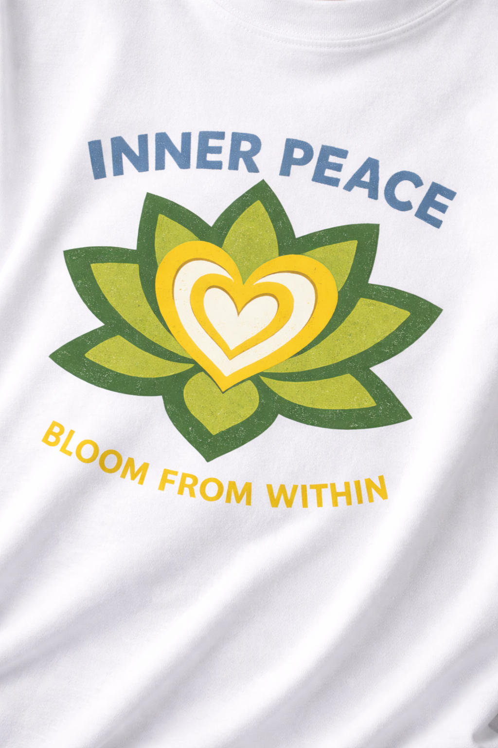 Inner Peace Round Neck Graphic Tee | The Fifth Thread