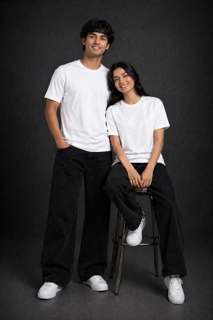 Plain Unisex Round Neck T-shirt | The Fifth Thread