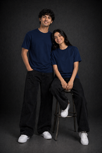 Plain Unisex Round Neck T-shirt | The Fifth Thread