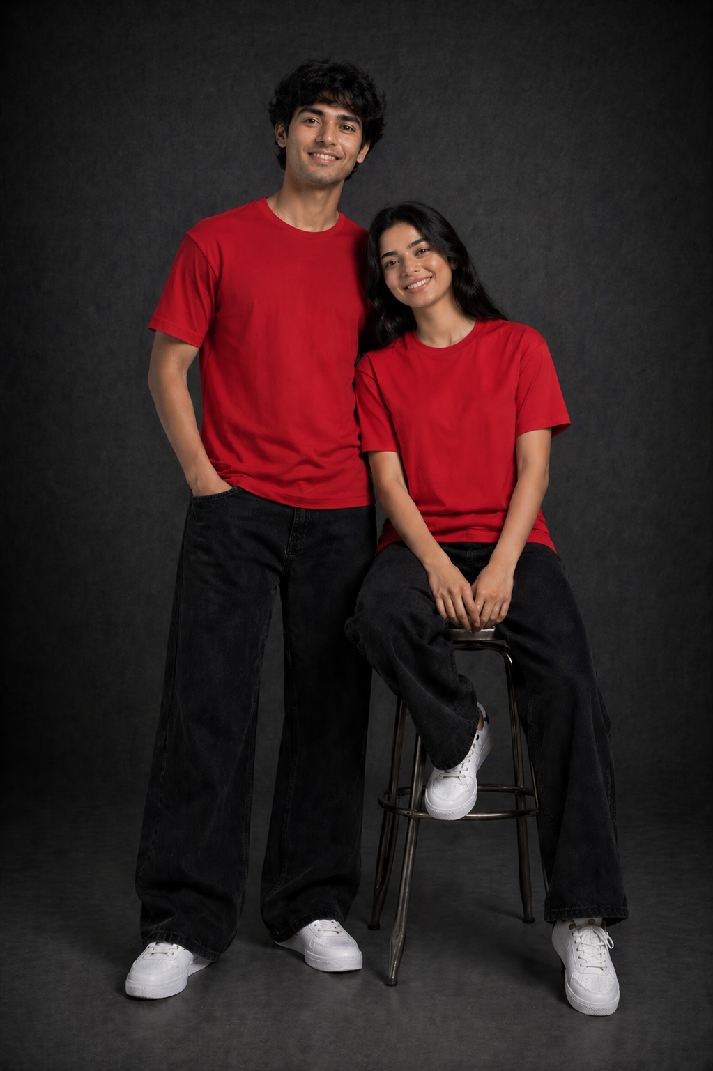 Plain Unisex Round Neck T-shirt | The Fifth Thread