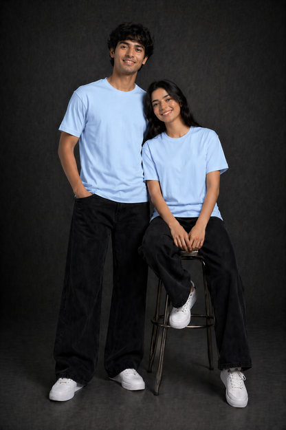 Plain Unisex Round Neck T-shirt | The Fifth Thread