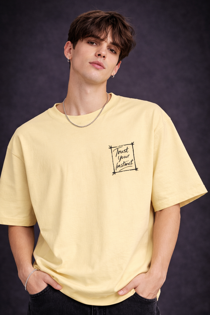 Trust Instinct Oversized Graphic Tee | The Fifth Thread