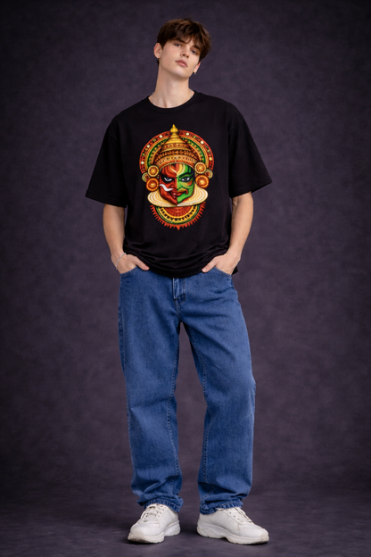 Sacred Divide Oversized Graphic Tee | The Fifth Thread