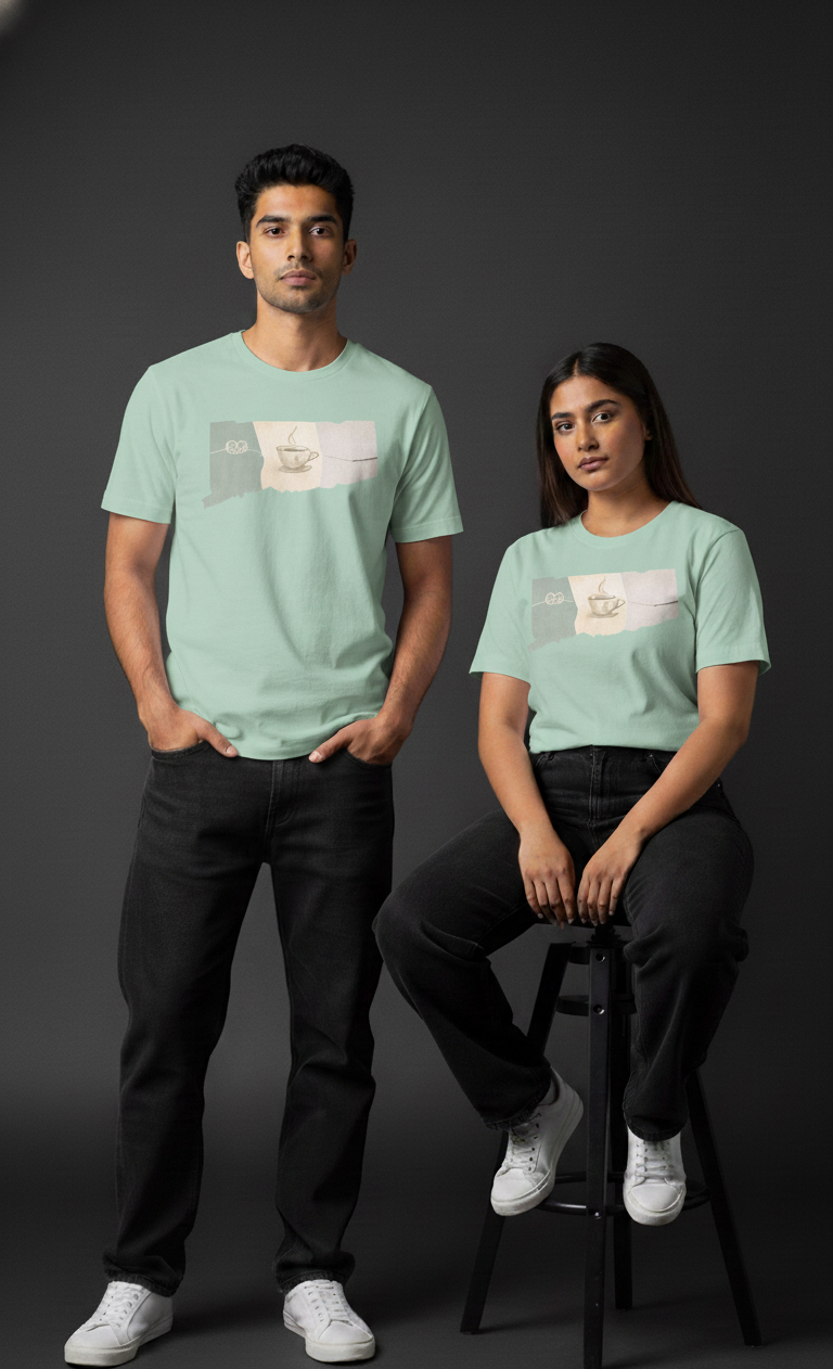 Connectivity Round Neck Graphic Tee | The Fifth Thread