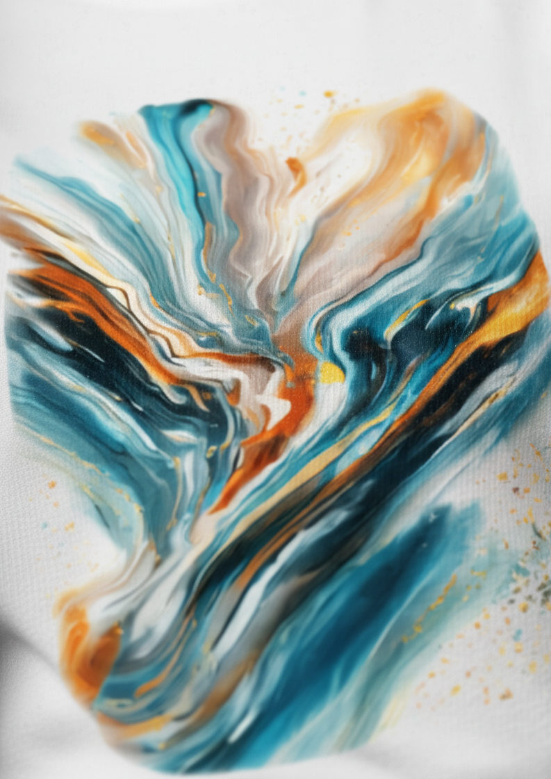 Artflow Round Neck Graphic Tee | The Fifth Thread