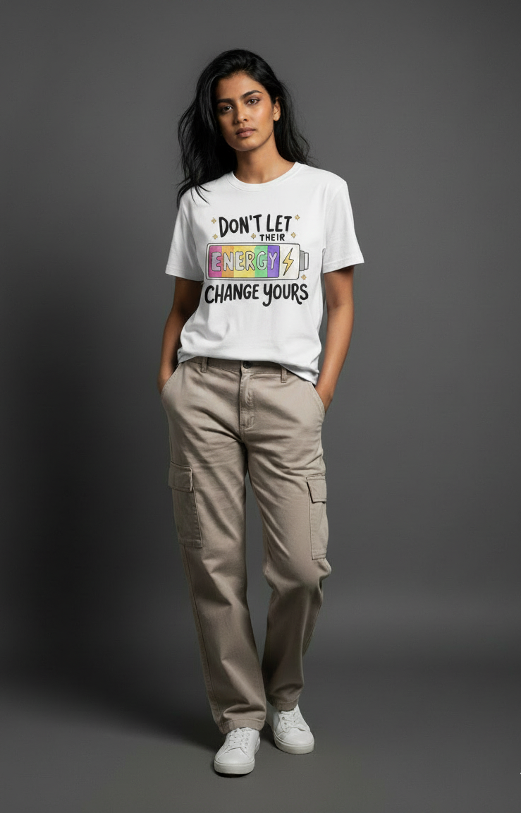 Power Unisex Round Neck Graphic Tee | The Fifth Thread