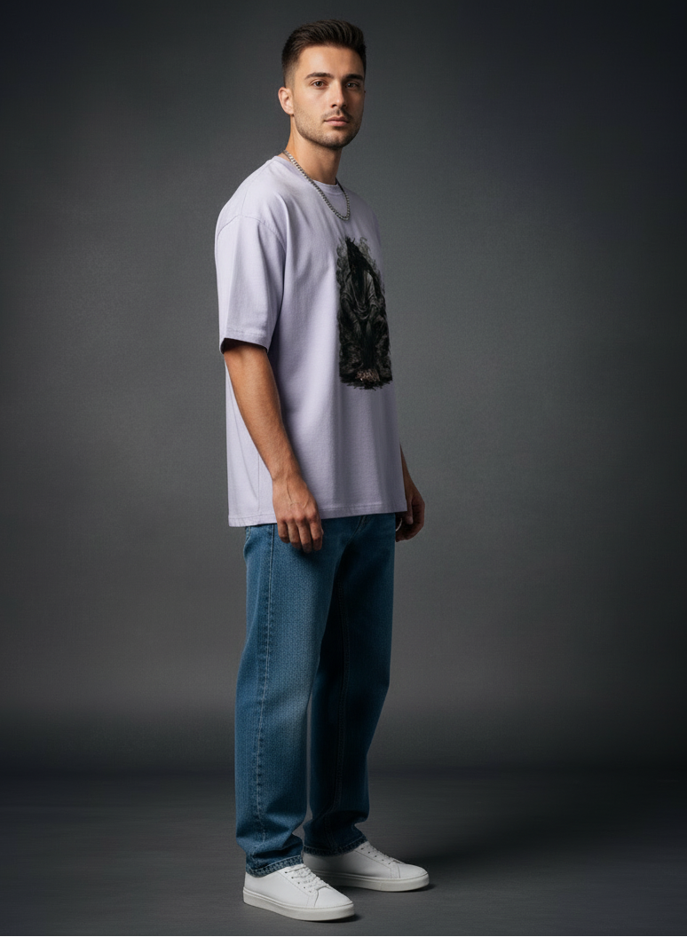 Ashbound Silence Anime Oversized Tee | The Fifth Thread