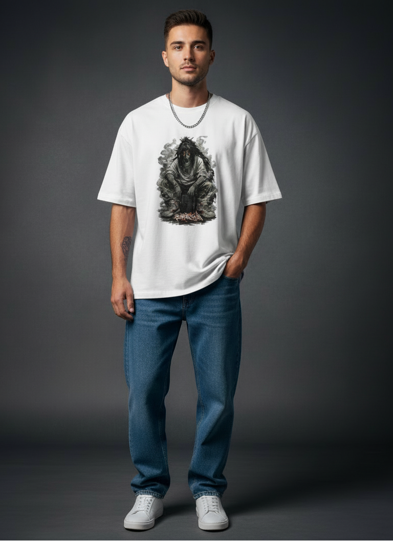 Ashbound Silence Anime Oversized Tee | The Fifth Thread