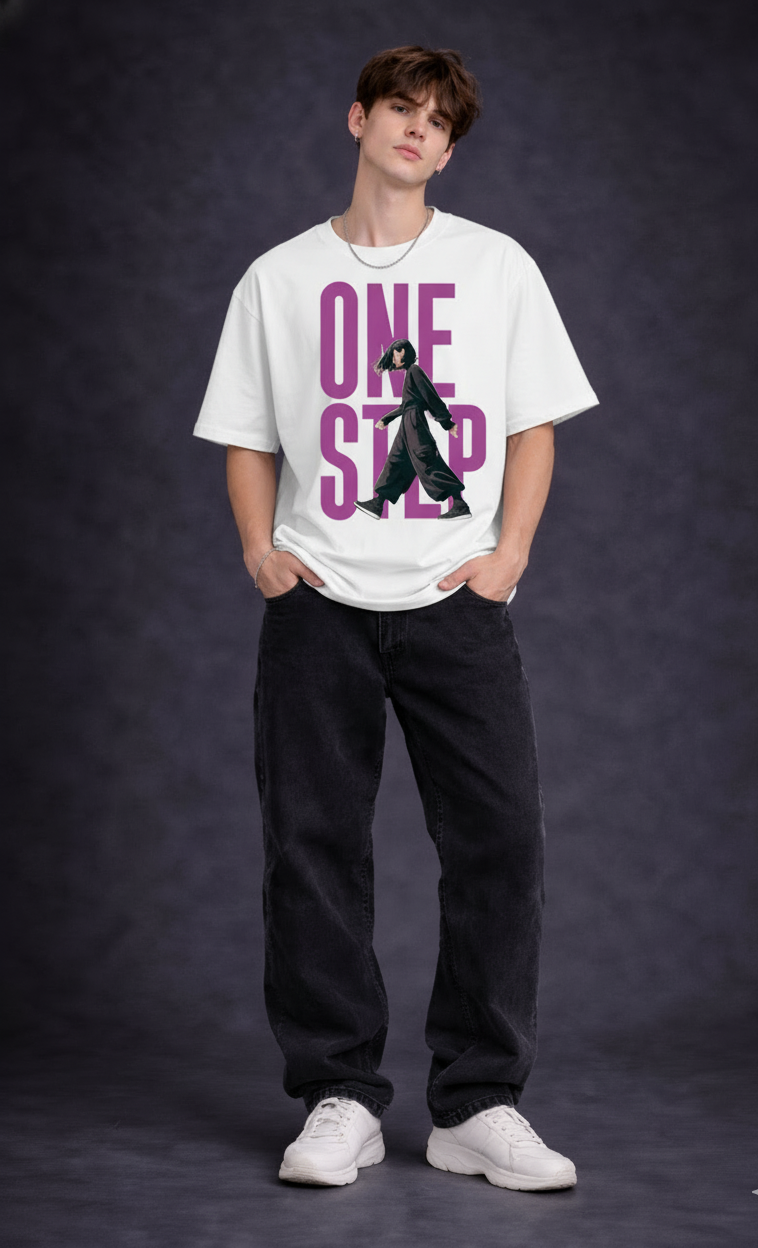 One Step Oversized Graphic Tee | The Fifth Thread