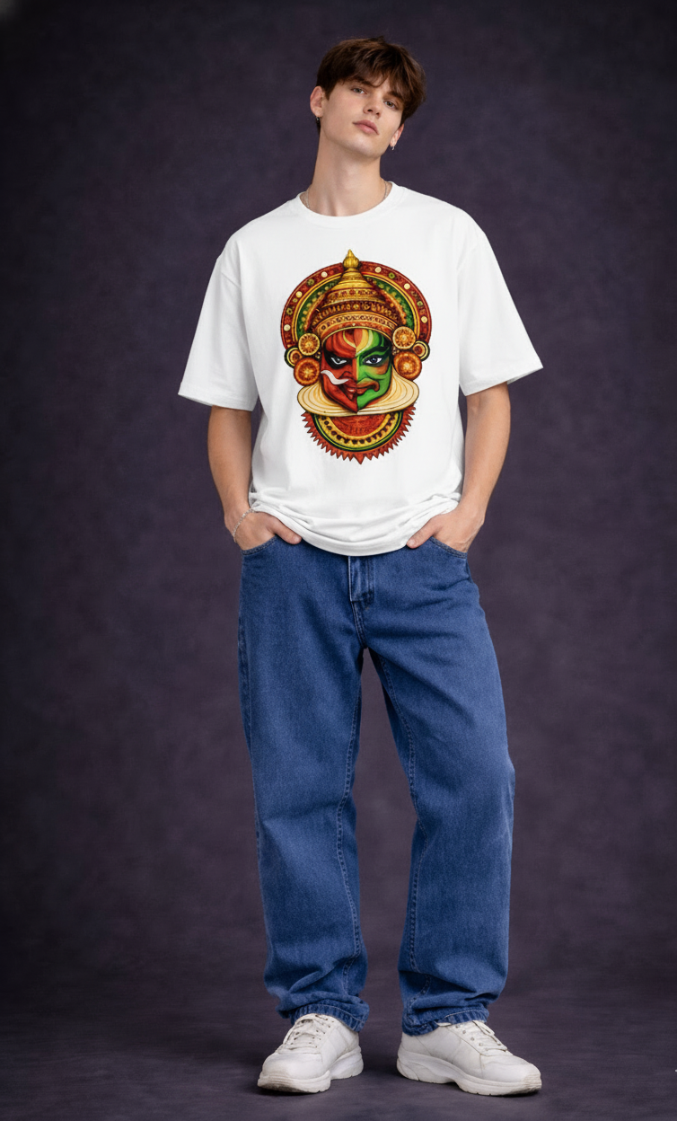 Sacred Divide Oversized Graphic Tee | The Fifth Thread