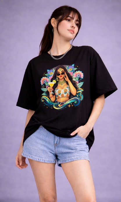 Sundown Maharani Oversized Graphic Tee | The Fifth Thread