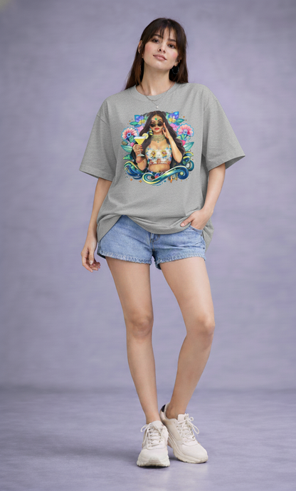 Sundown Maharani Oversized Graphic Tee | The Fifth Thread